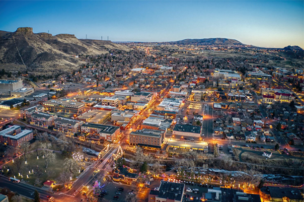 Night View of Golden Colorado