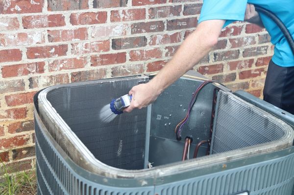 Cleaning AC Condenser Coil